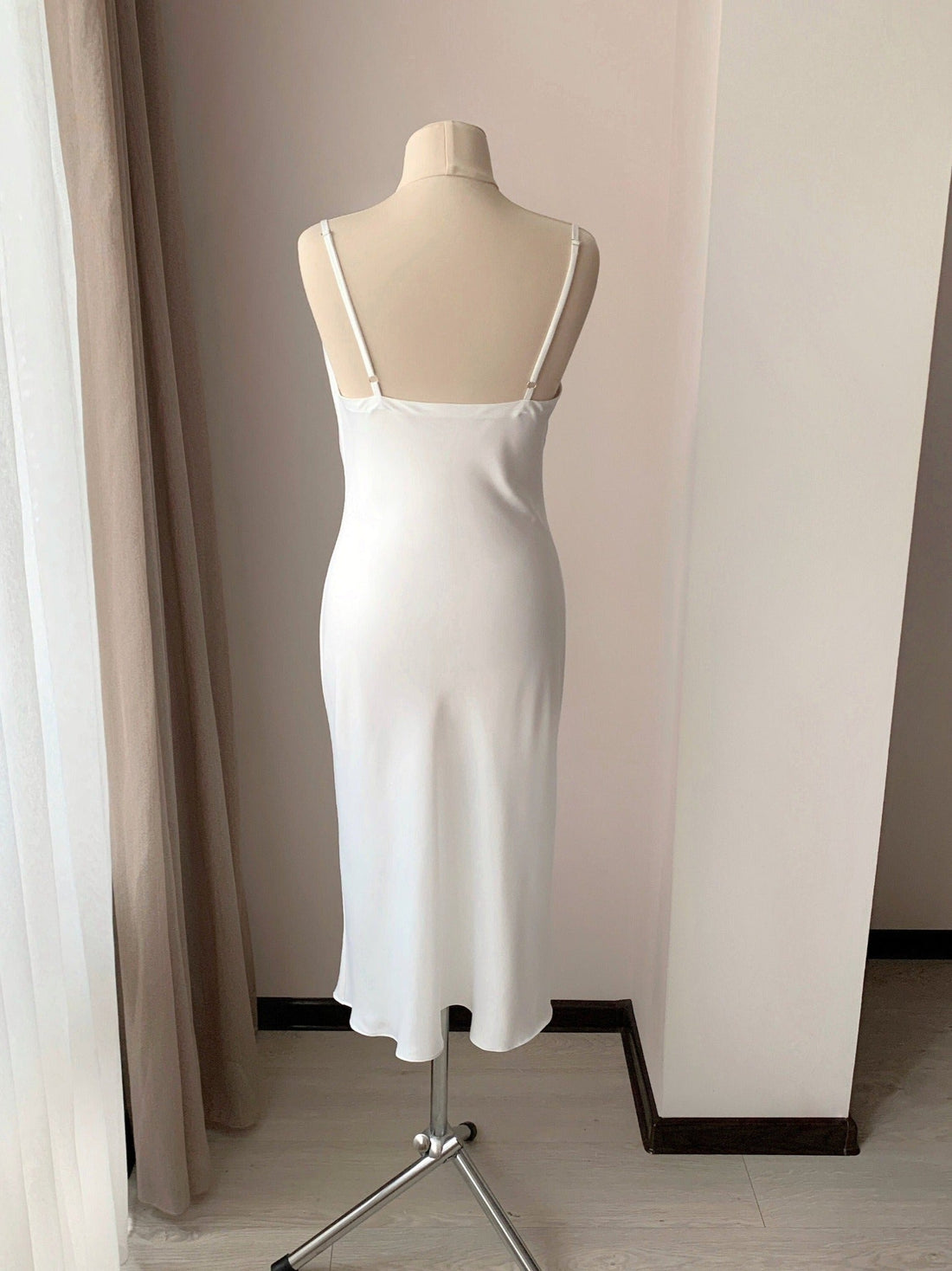 Exquisite nightgown cowl neckline