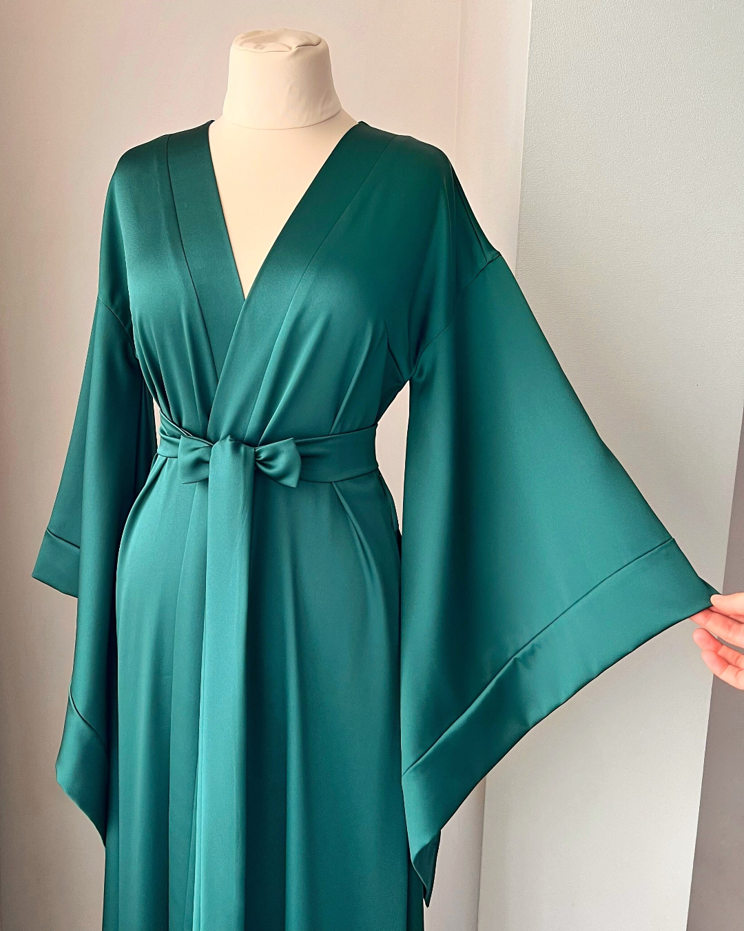 green kimono dressing gown Decoflux Home Kimono Royal Cotton Maternity Dressing Gown, Mt