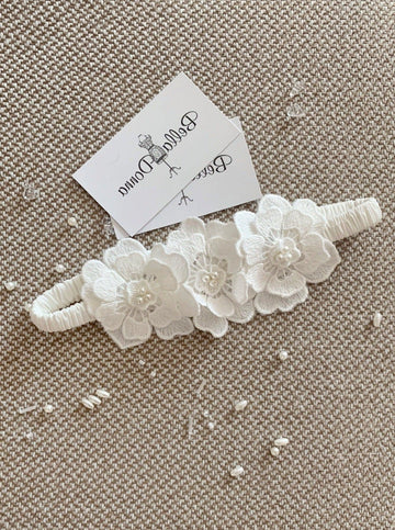 Floral garter for bride