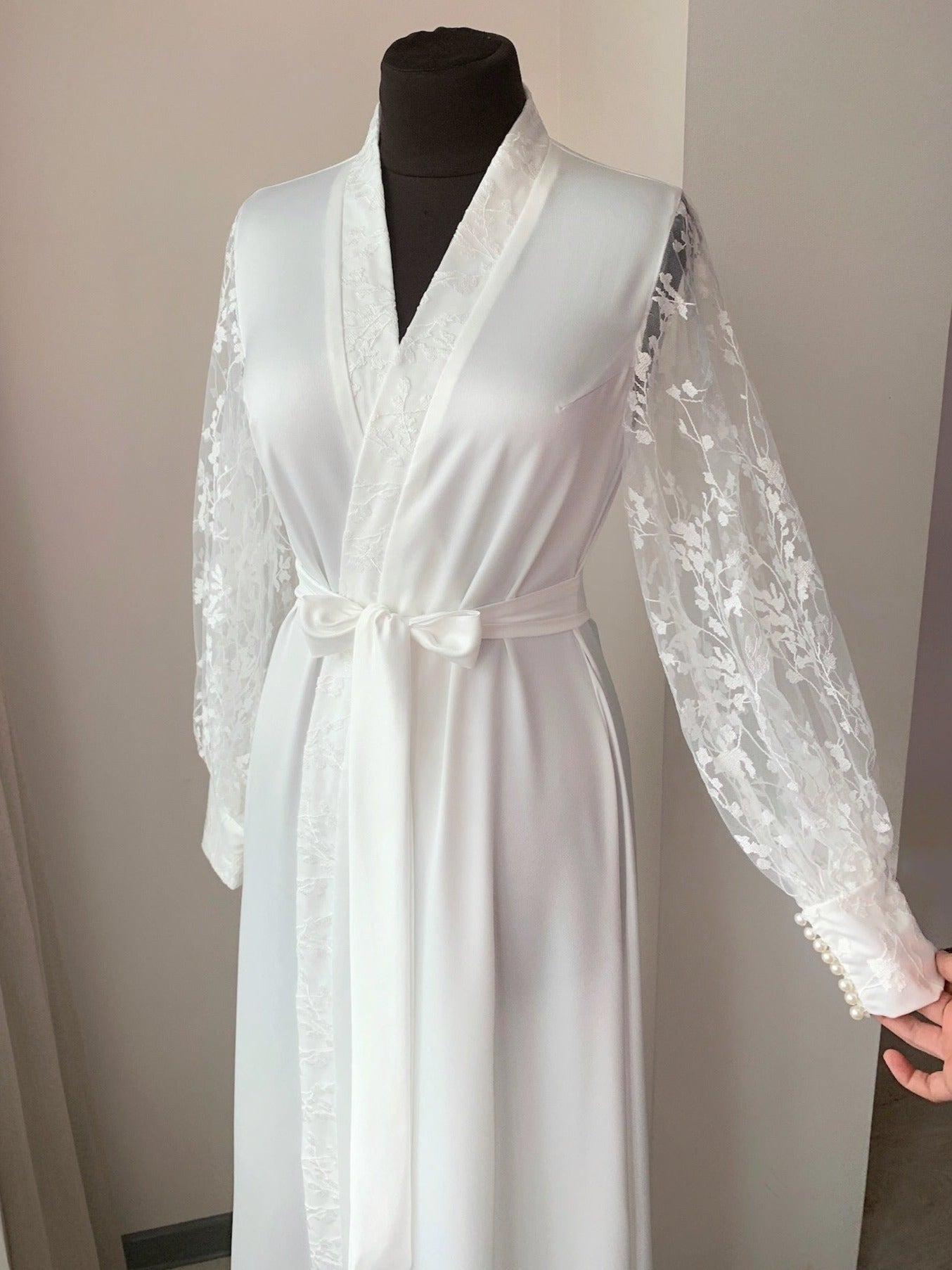 Long Bridal Robes  BellaDonnaUa Handmade ✂️
