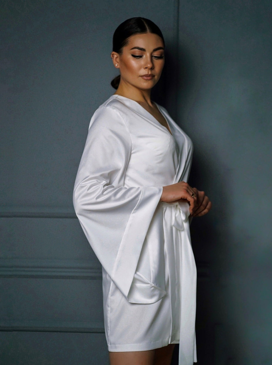 white wedding kimono robe