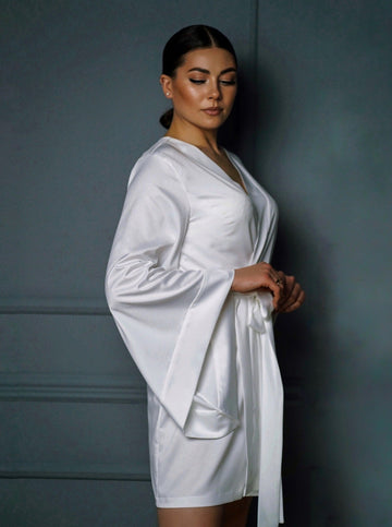 white wedding kimono robe