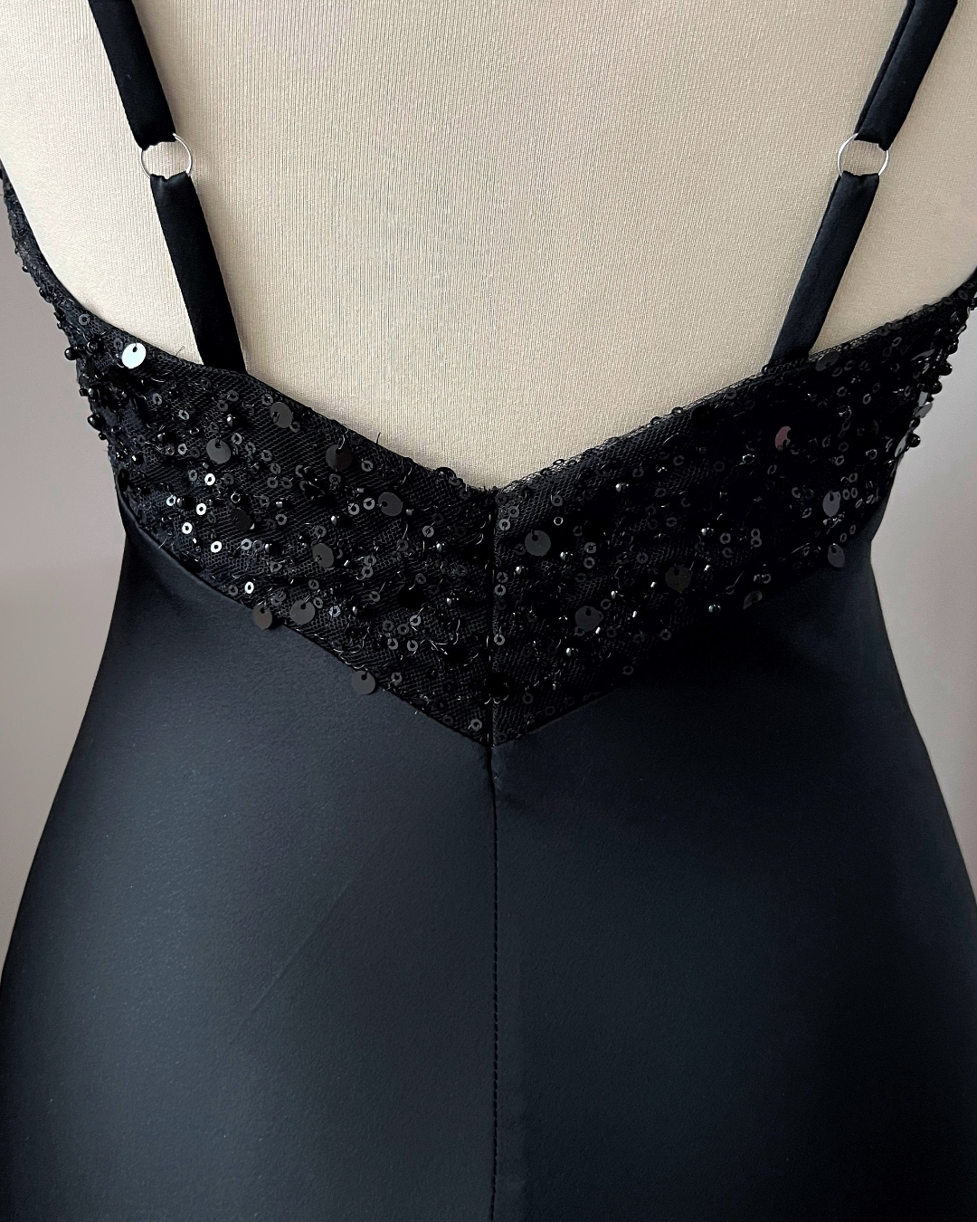 black night gown