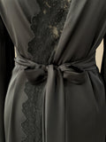 black lace robe