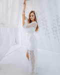 bridal nightgown and robe set