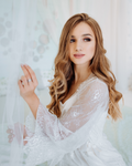 long lace robe