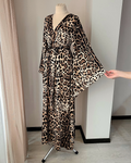 Leopard dressing gown