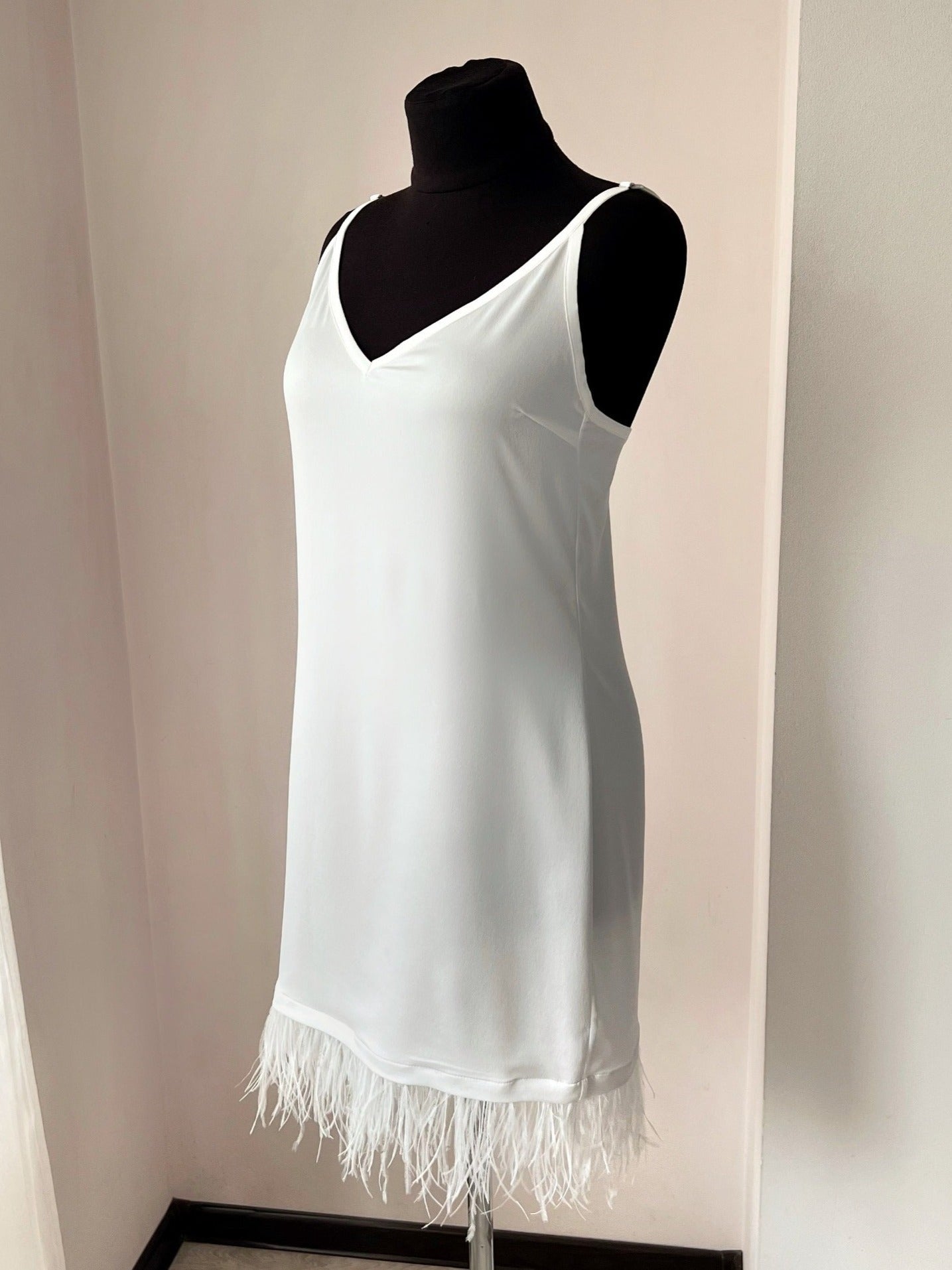 Bridal Nightgown with Feathers