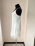 feather nightgown ivory