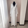 long bridal robe