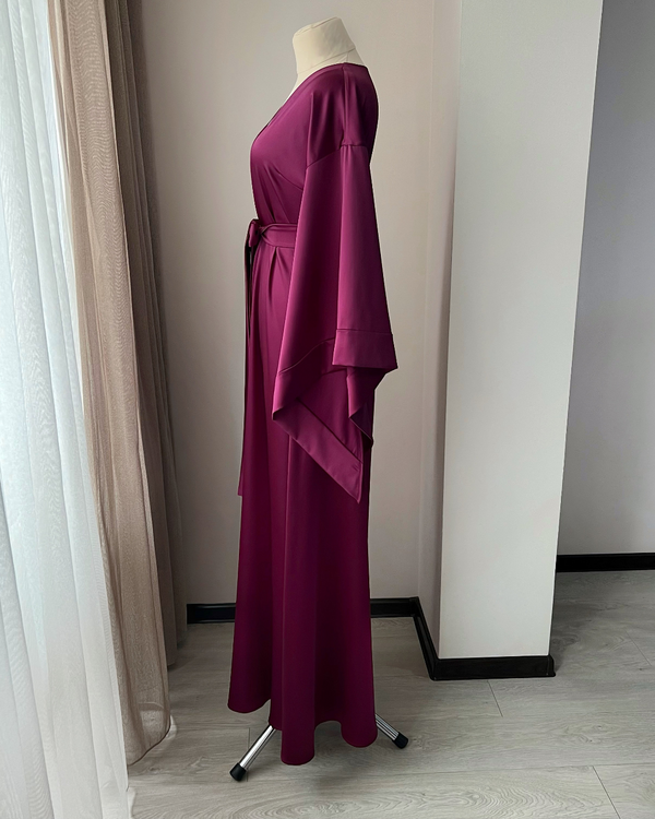 Luxurious long purple robe | Bridesmaid robes 🎁 – BellaDonnaUa