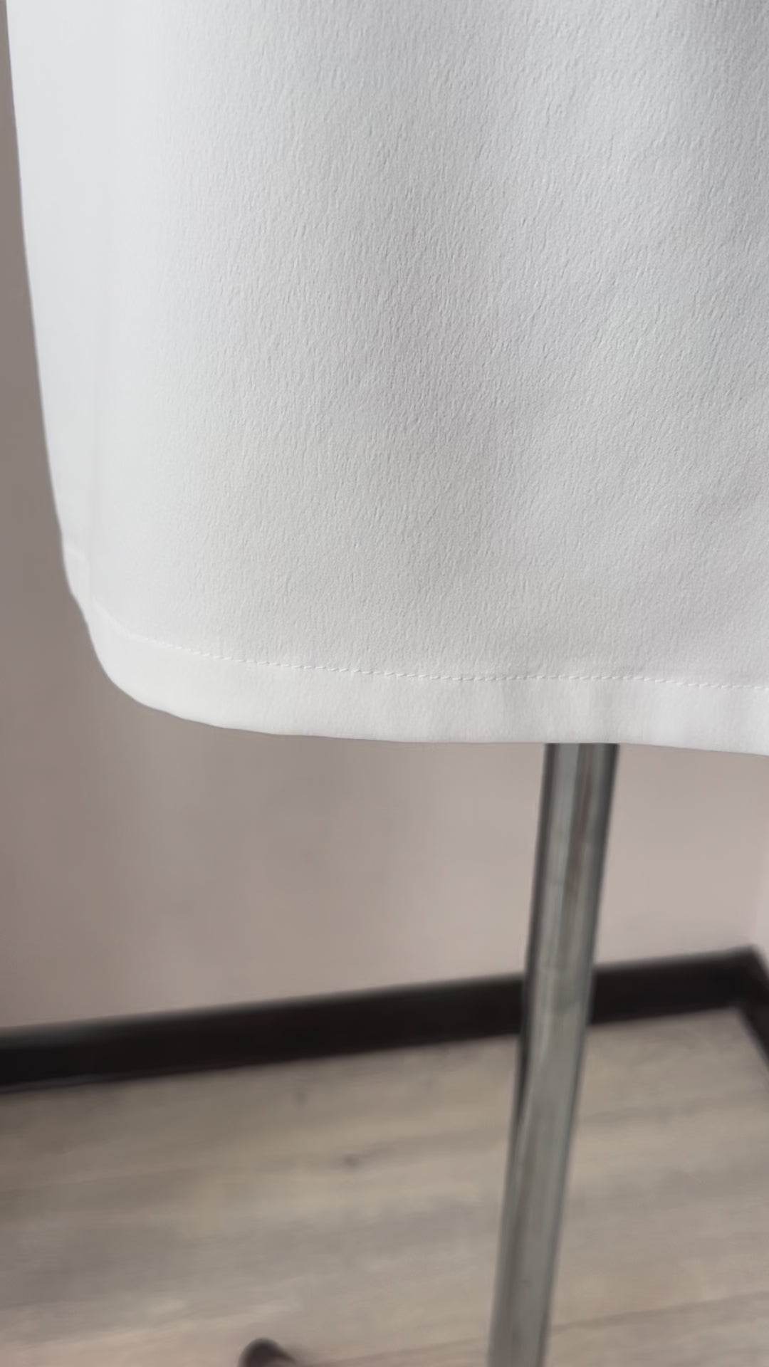 Video showcasing a short satin bridal nightgown by BellaDonnaUa