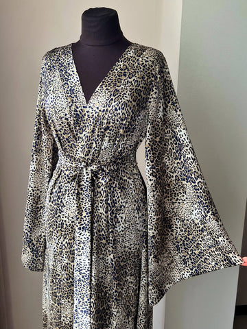 Leopard robe long