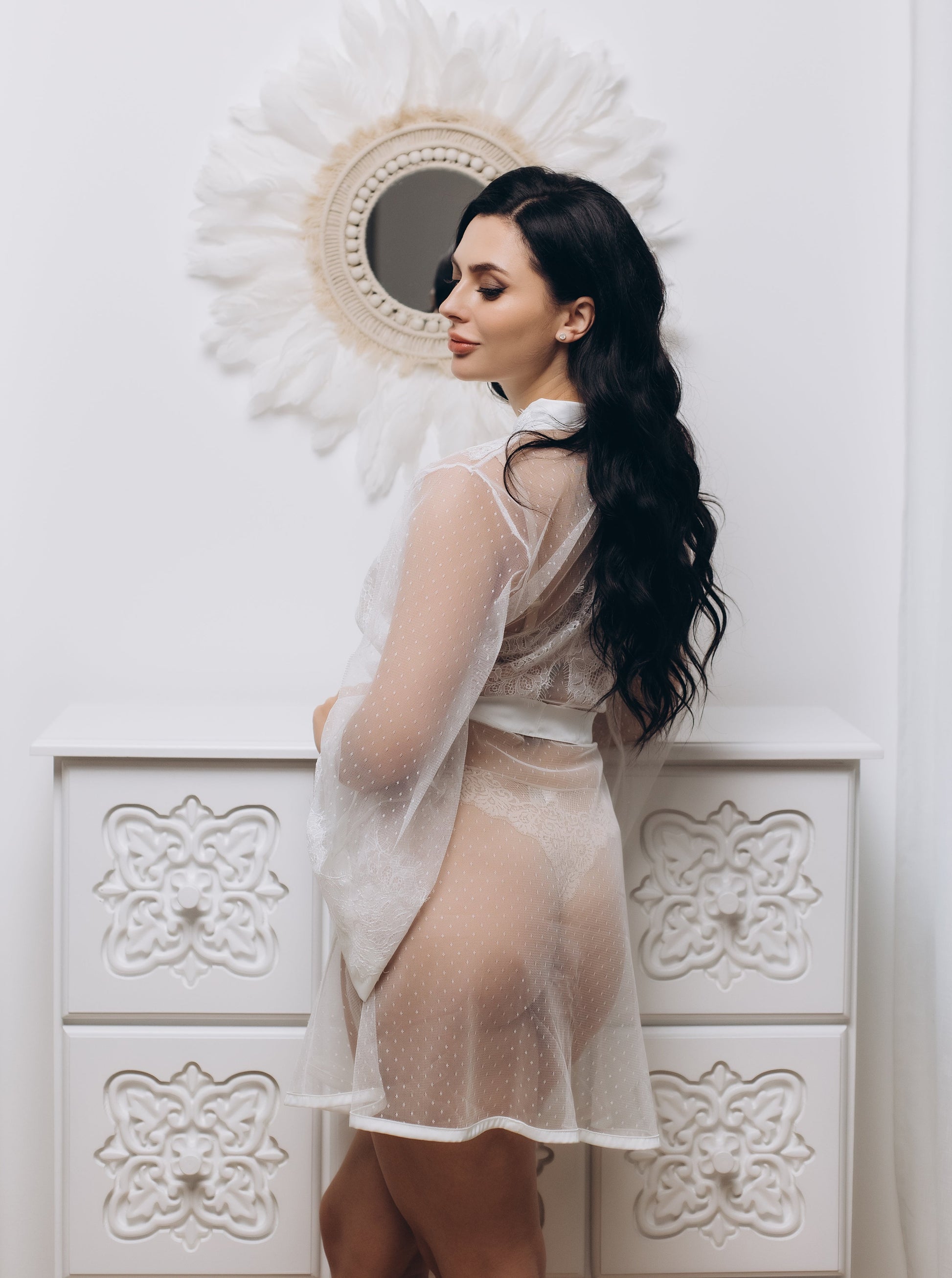 sexy bridal robe