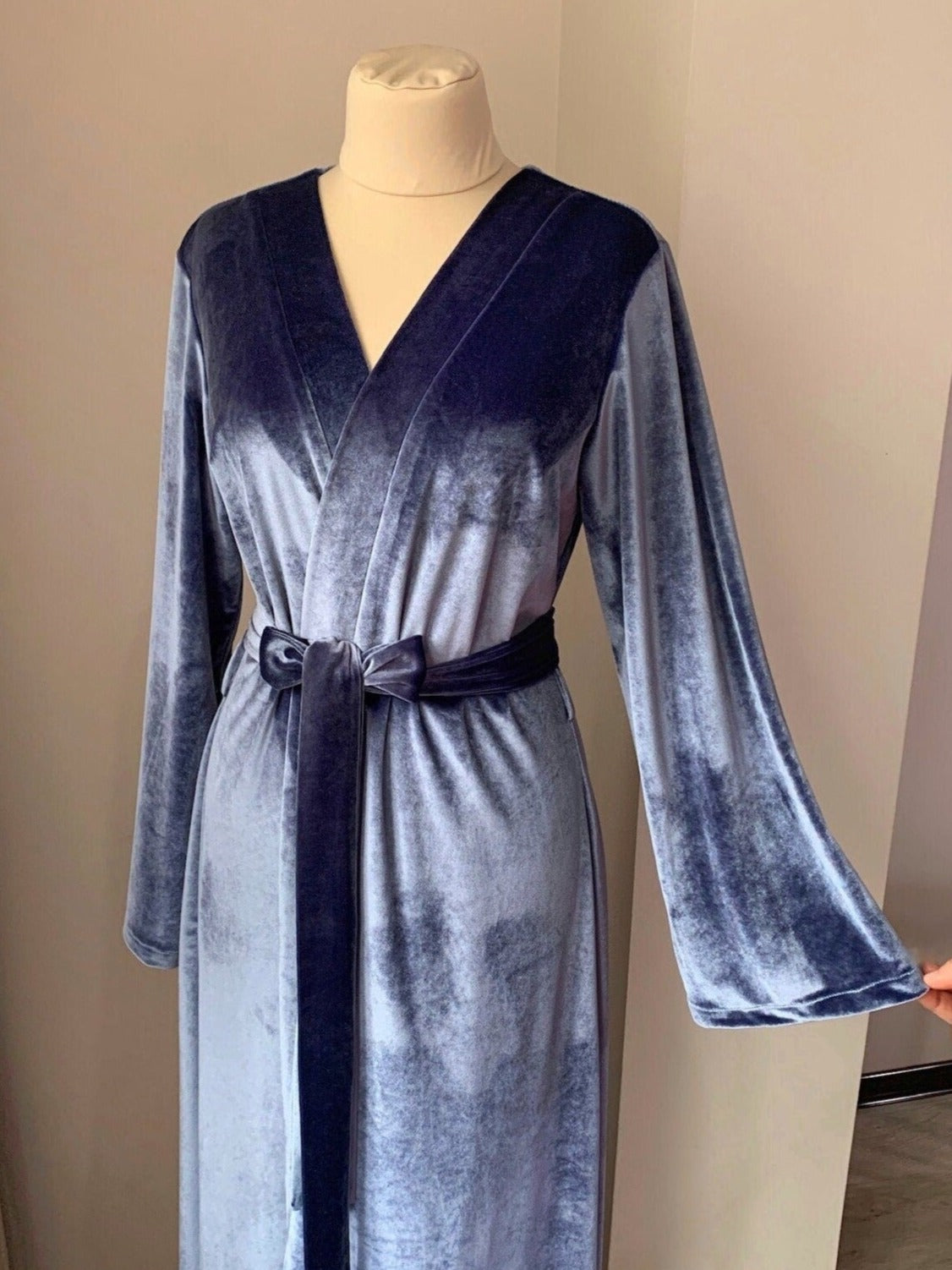 Velvet robe womens for bride