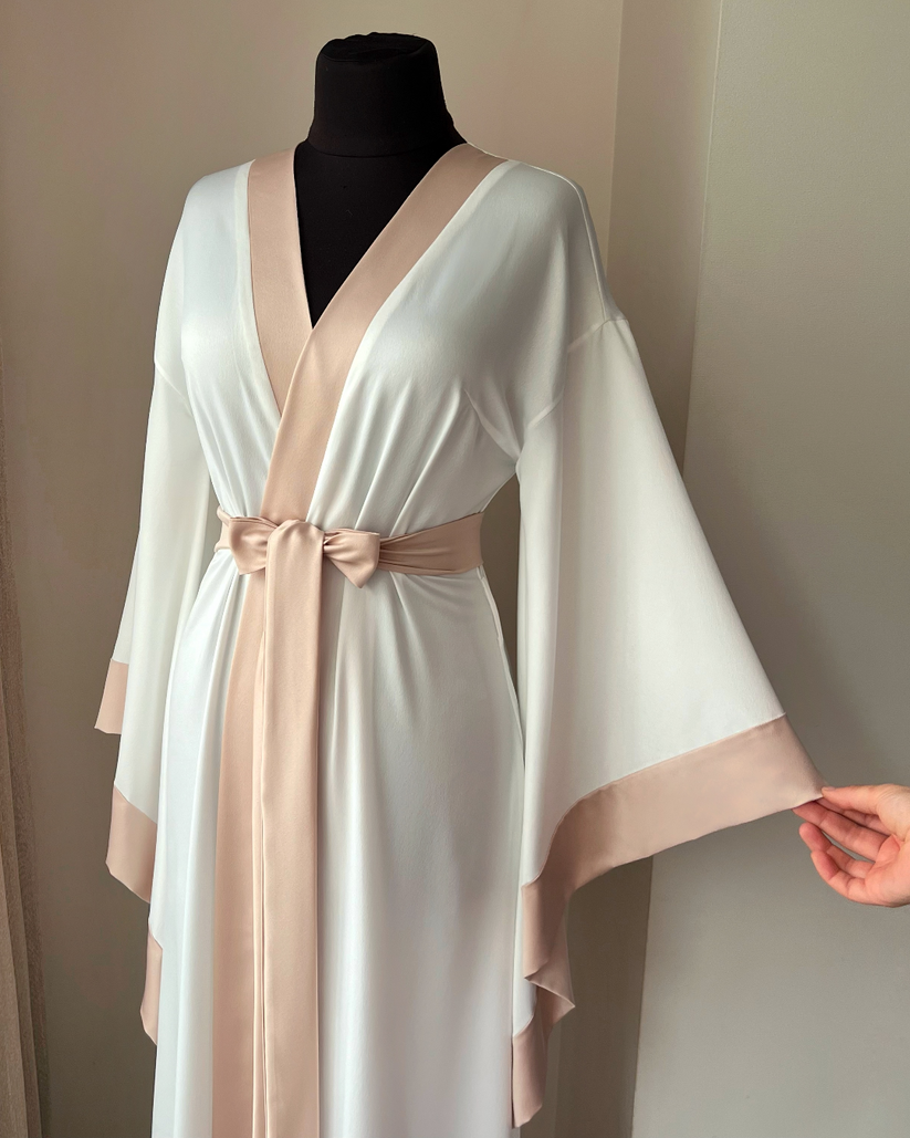 Women's kimono robe with dropped sleeves | Handmade only ️ – BellaDonnaUa