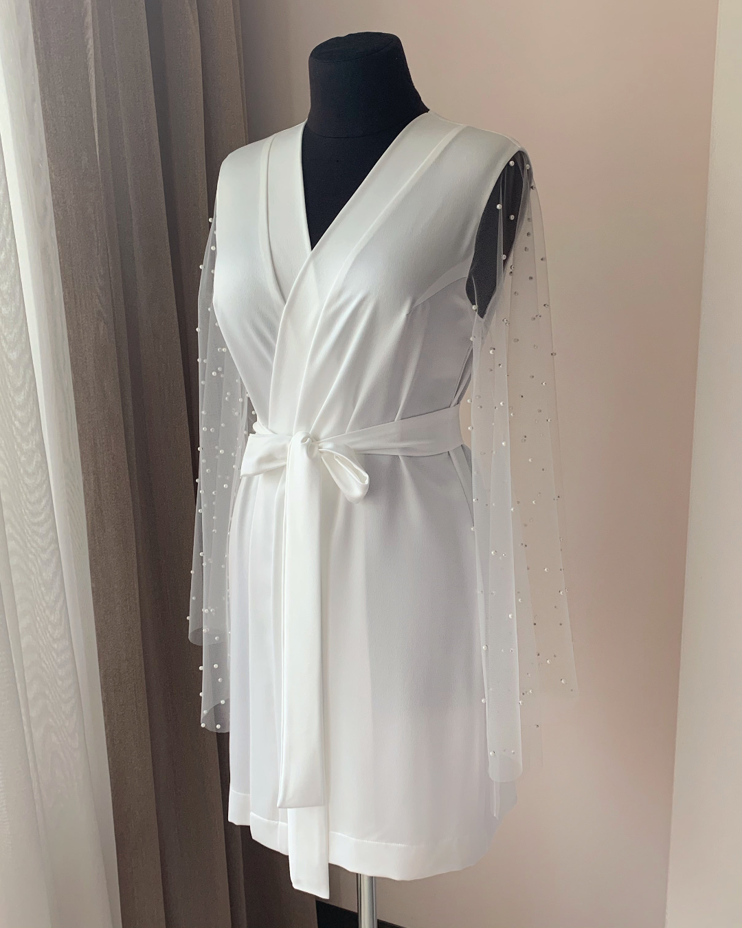 Pearl bridal robe