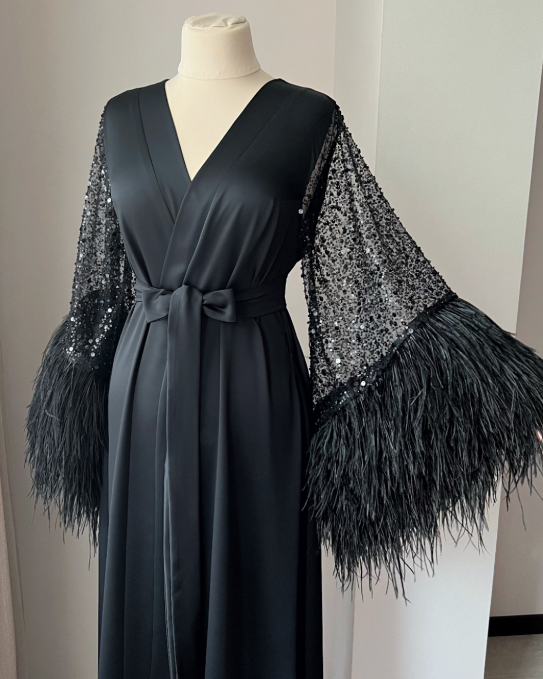 Black Bridal Robes BellaDonnaUa Handmade