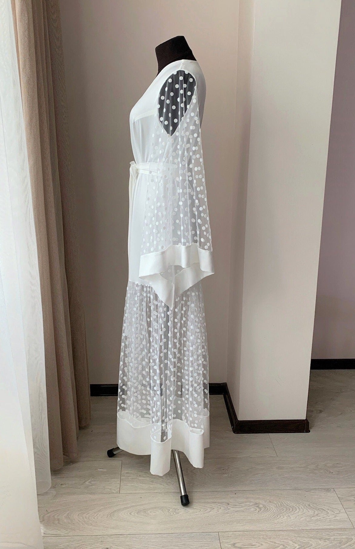 Sheer robe bride | BellaDonnaUa Handmade ️