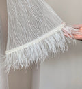 sleeves lace Feathers