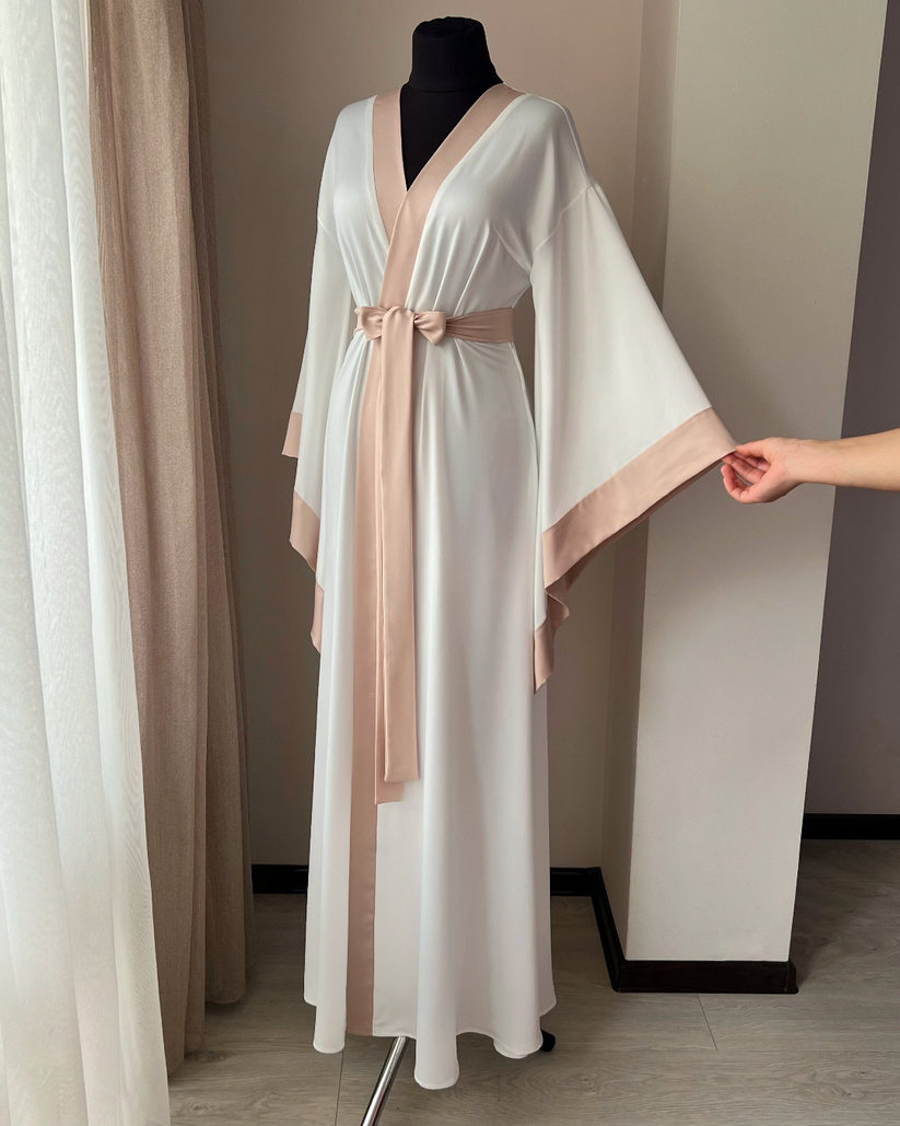 Women's kimono robe with dropped sleeves | Handmade only ️ – BellaDonnaUa
