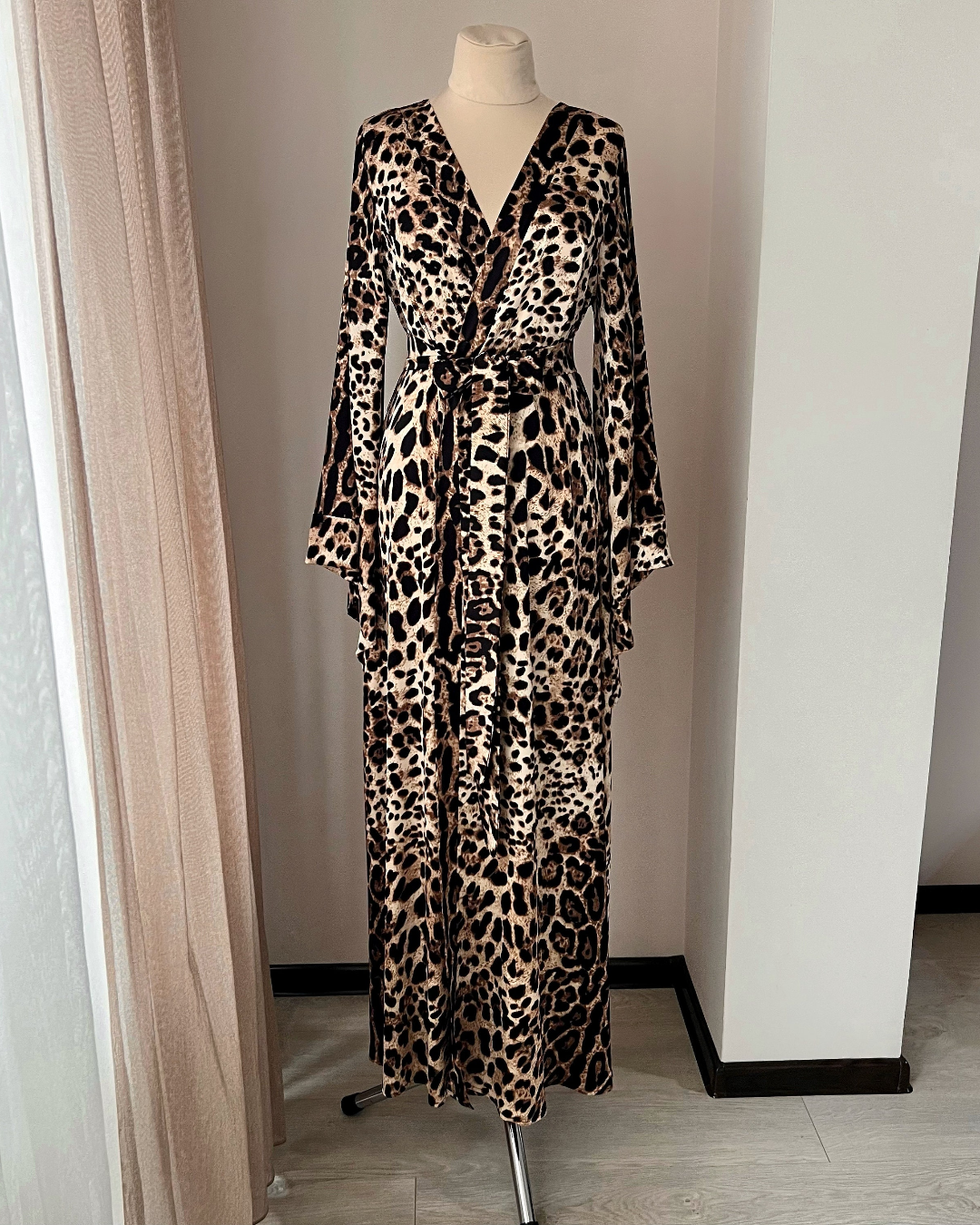 Leopard Kimono Robe long