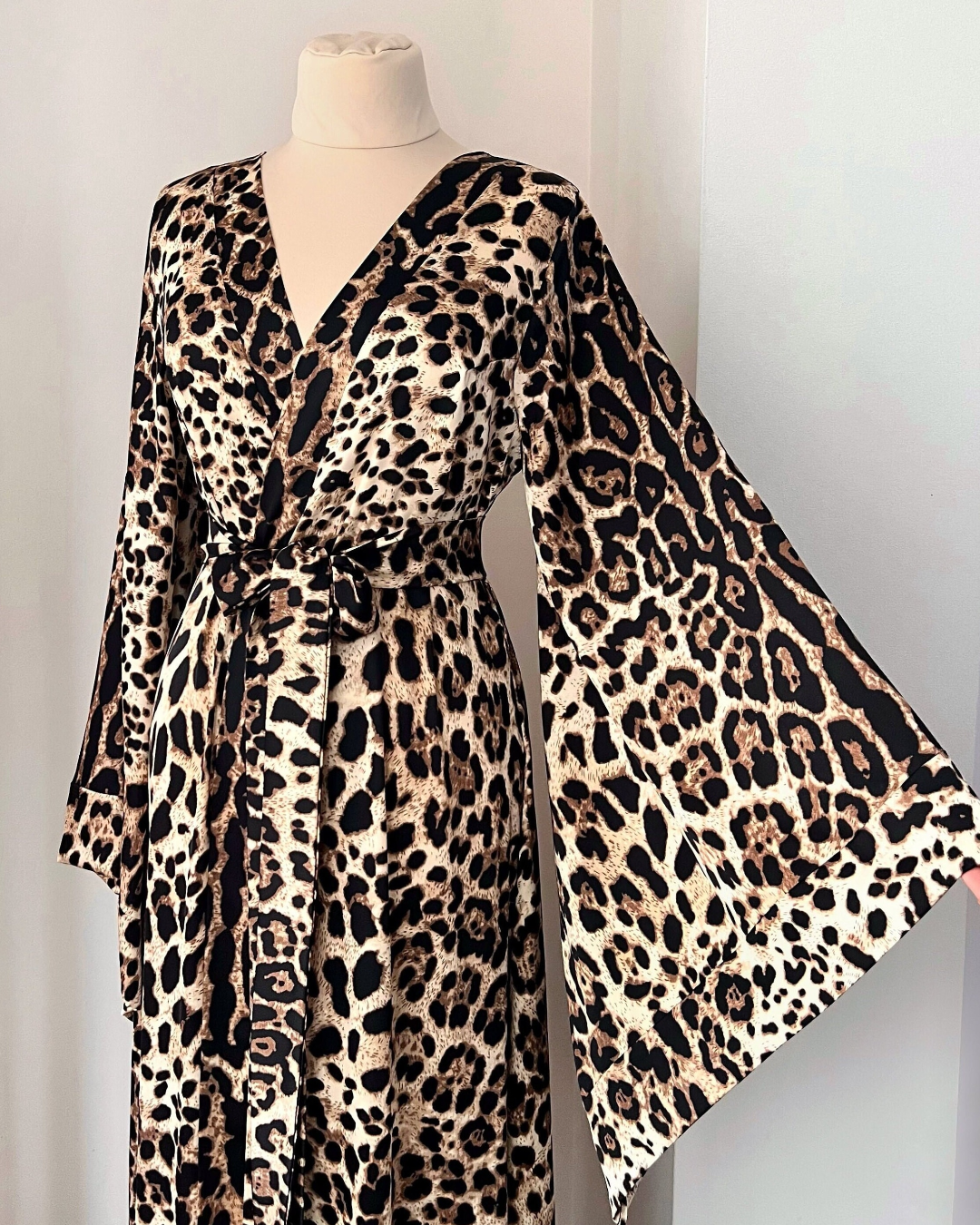 Leopard Kimono Robe long