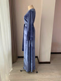 blue robe bridal