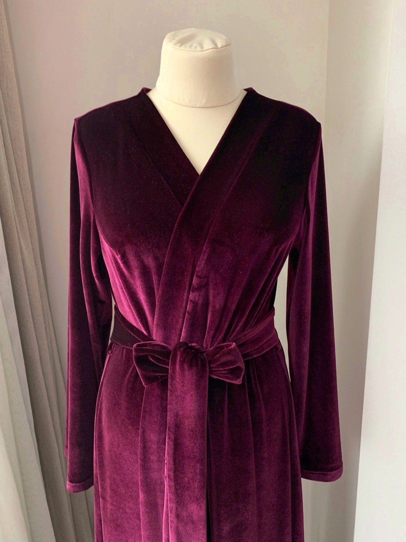 burgundy robe