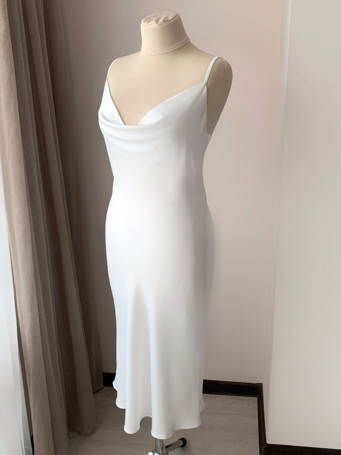 Exquisite nightgown cowl neckline