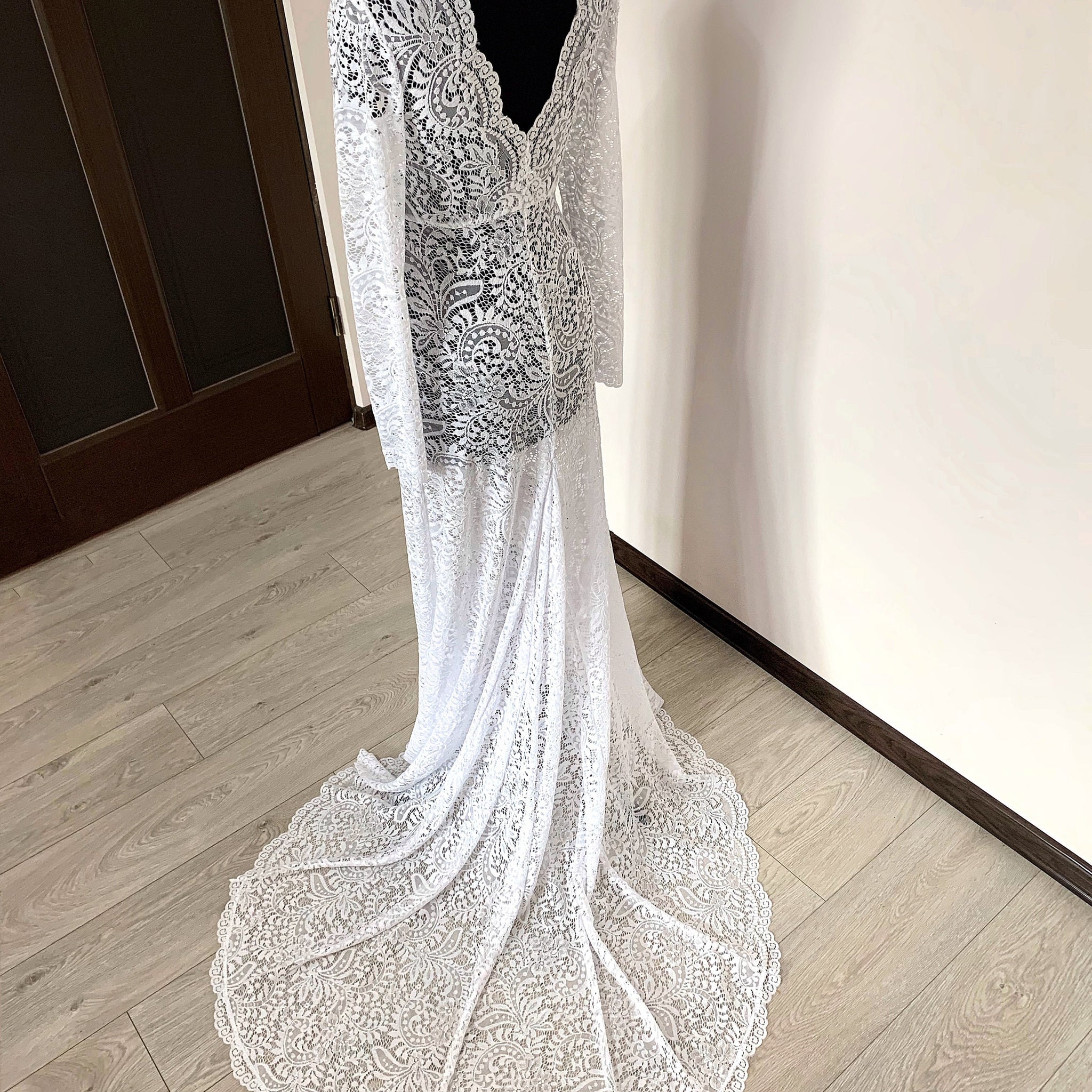 Maternity lace dress with train, Lace maternity dress for photo shoot, BellaDonnaUa Maternity lace dress with train, Lace maternity dress for photo shoot, BellaDonnaUa