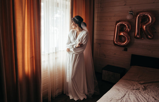 Bridal robe long, floor length robe, long white robe, bridal boudoir, sexy robe, wedding day, photo shoot robe, bridal lingerie