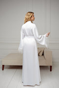 back robe ostrich feather