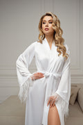 ostrich bride robe